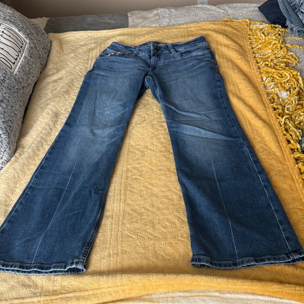 Wrangler Women's Dark Blue Flare Jeans
